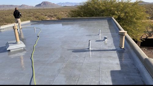 typical flat roof in Tucson AZ