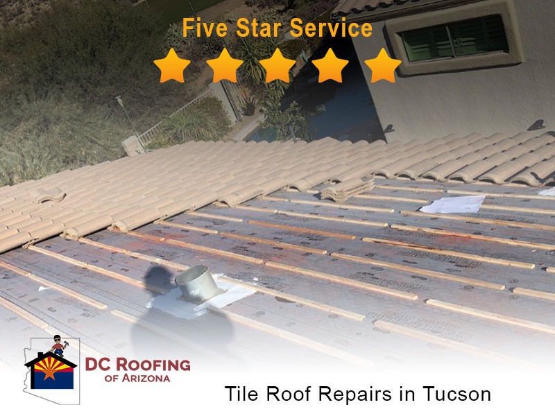 DC Roofing gets 5 star review for a tile roof repair in Tucson