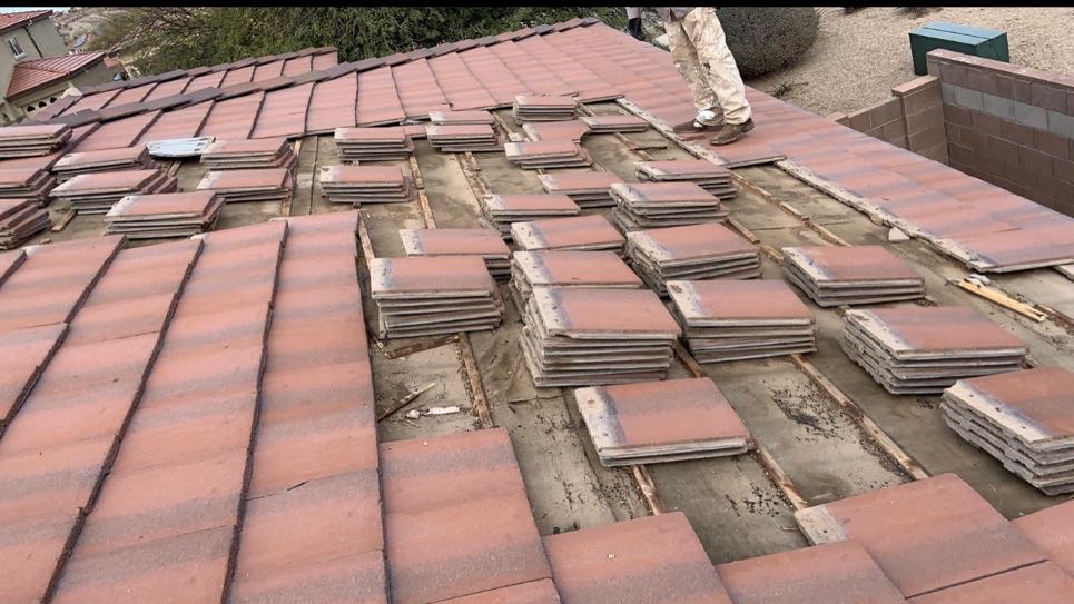 tile roof repair near Silverbell Rd